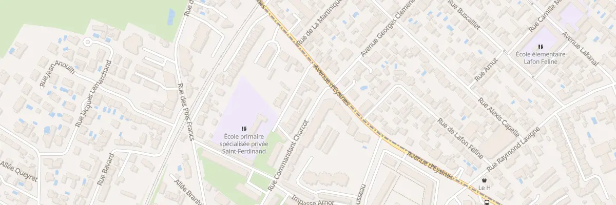 Plan du 58 Rue Commandant Charcot Caud à Bordeaux
