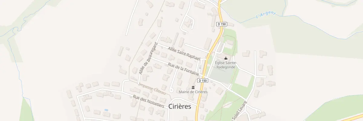 Plan du 4 Rue de la Fontaine à Cirières