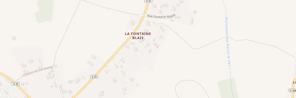 Plan du 11 La Fontaine Blais à La Chapelle-Biche