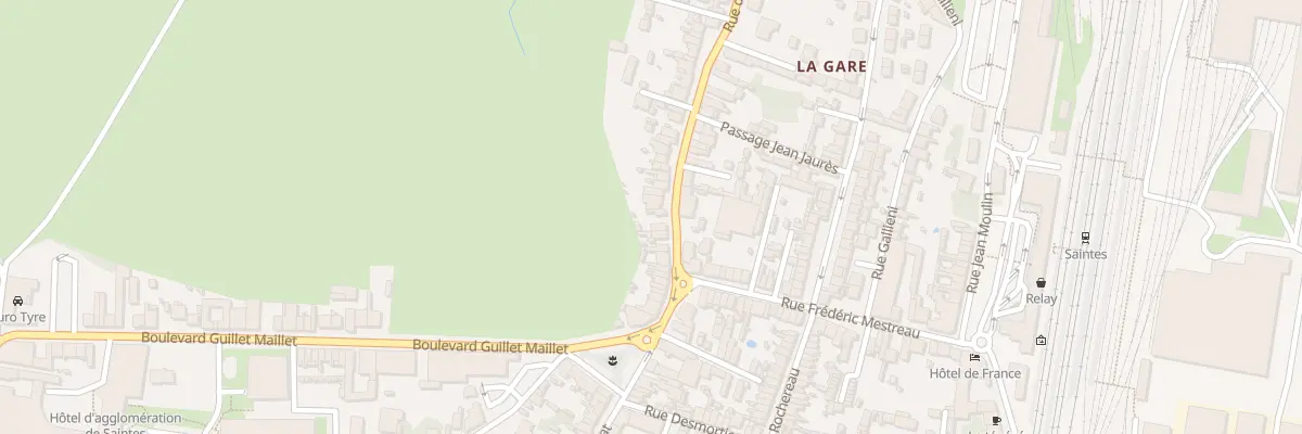Plan du 7 Rue de Taillebourg à Saintes
