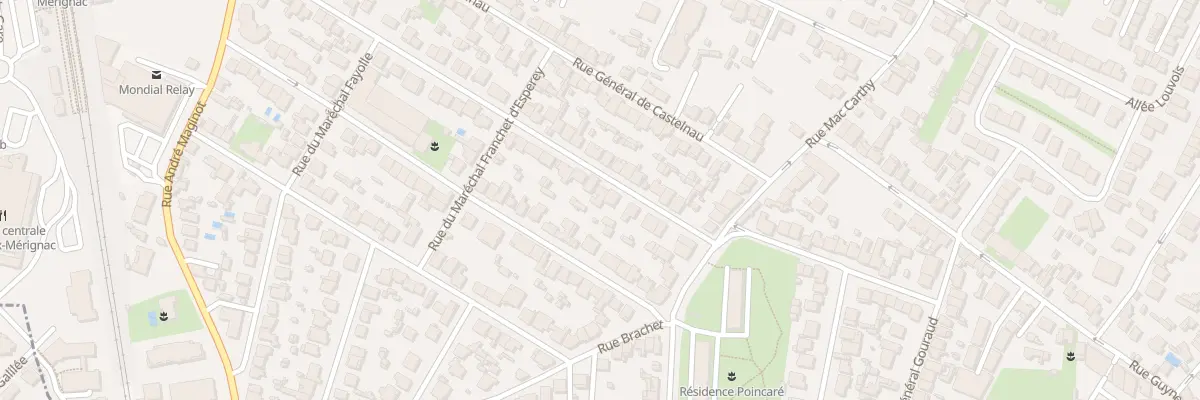 Plan du 16 Rue du Marechal Joffre Caud à Bordeaux