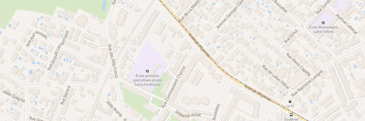 Plan du 56 Rue Commandant Charcot Caud à Bordeaux