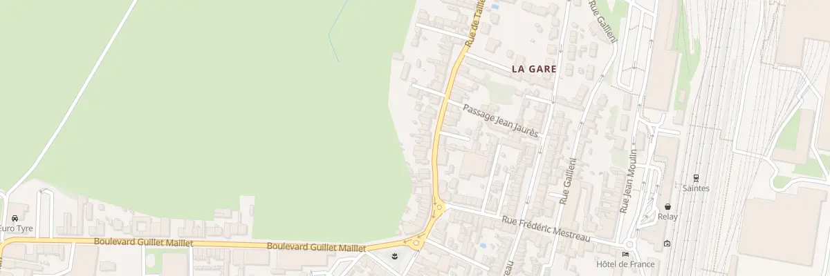 Plan du 15 Rue de Taillebourg à Saintes