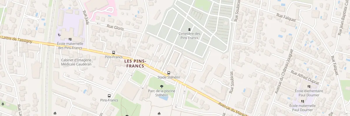 Plan du 317 Av Mal de Lattre de Tassigny à Bordeaux