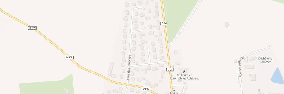 Plan du 34 All des Cerisiers à Commer