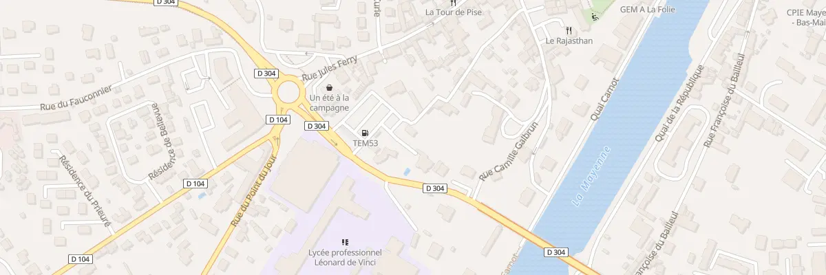Plan du 15B Rue des Vergers à Mayenne