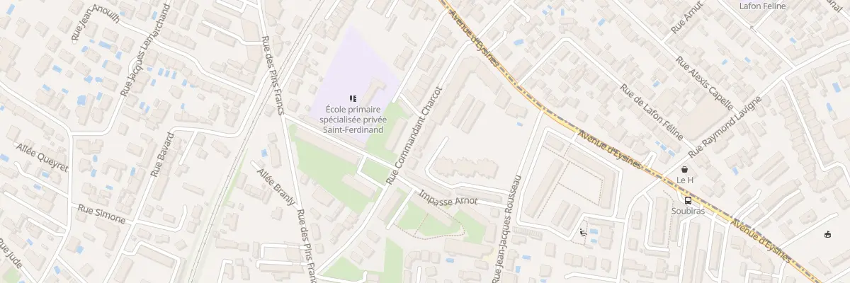 Plan du 39B Rue Commandant Charcot Caud à Bordeaux