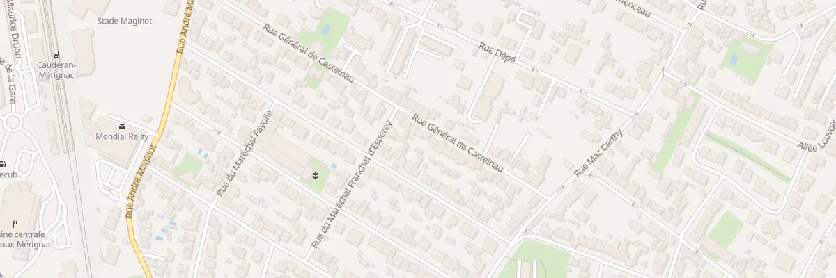 Plan du 32 Rue General Castelnau à Bordeaux