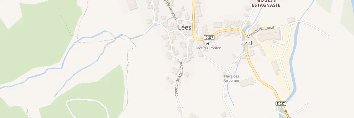 Plan du 5068 Village de Lees à Lées-Athas