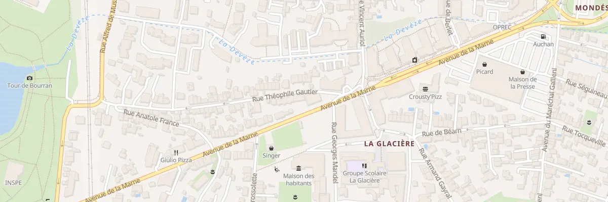 Plan du 6 Rue Theophile Gautier à Mérignac