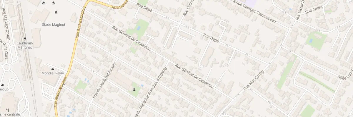 Plan du 45 Rue General Castelnau à Bordeaux