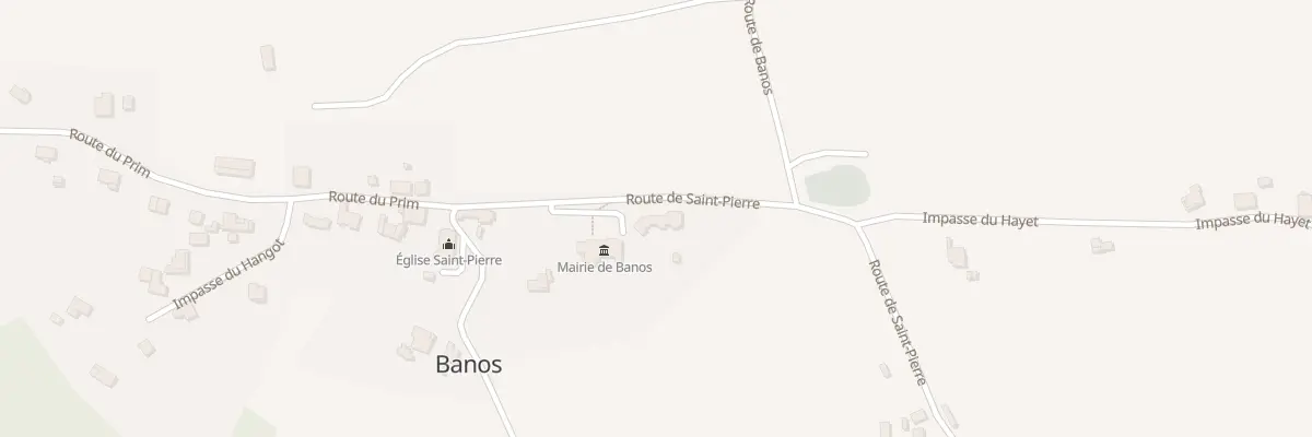 Plan du 186 Rte de Saint-pierre à Banos