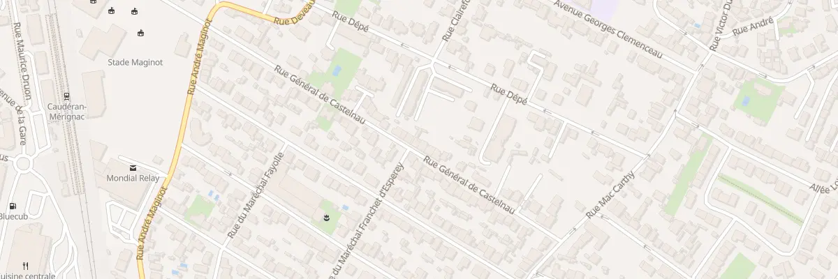 Plan du 47 Rue General Castelnau à Bordeaux