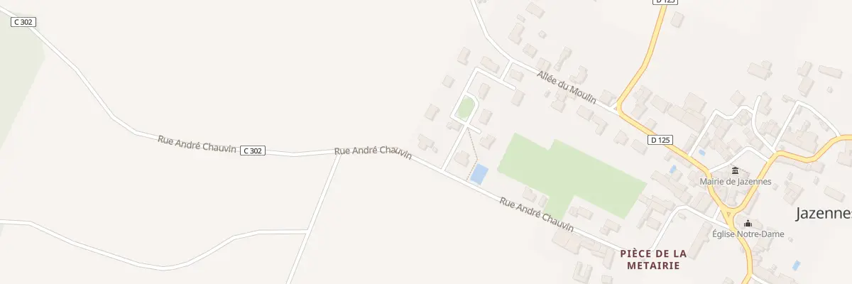 Plan du 1 Rue des Grands Champs à Jazennes
