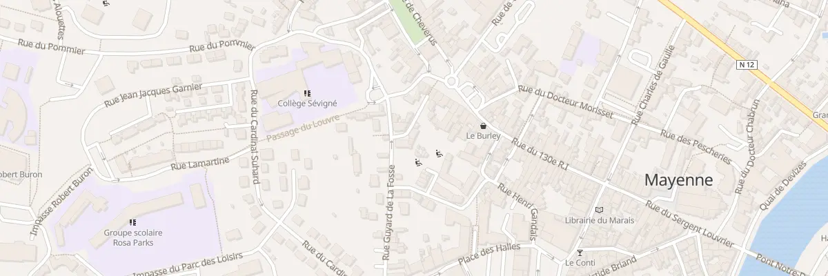 Plan du 3B Rue du Four à Mayenne