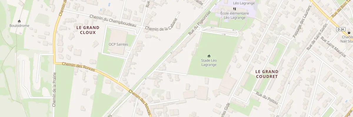 Plan du 43 Rue du Pigeonnier à Saintes