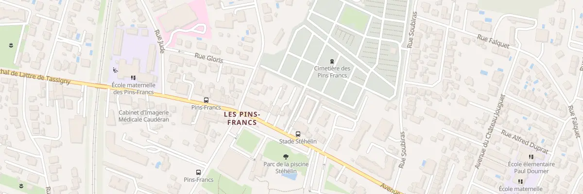 Plan du 323 Av Mal de Lattre de Tassigny à Bordeaux