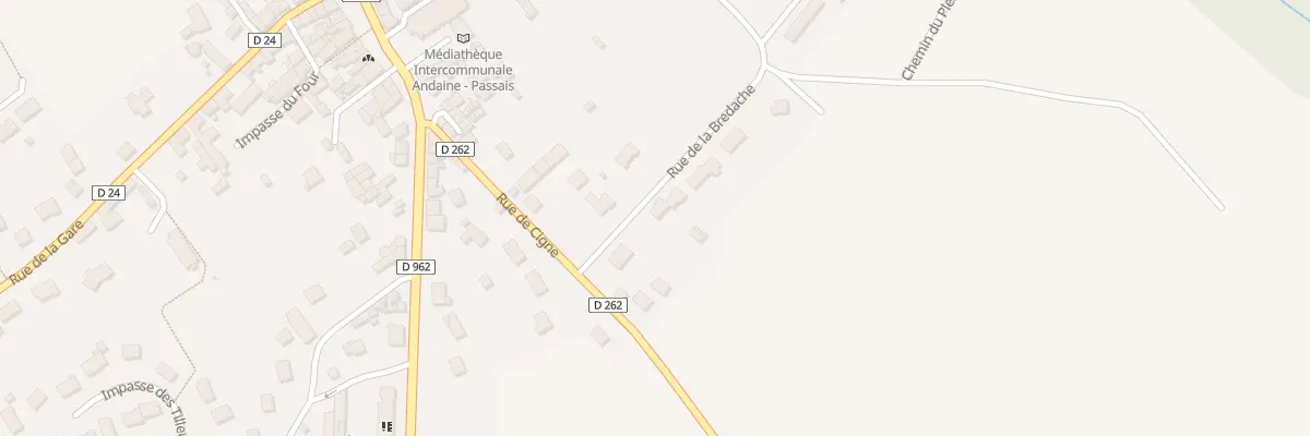 Plan du 7 Rue de la Bredache à Ceaucé