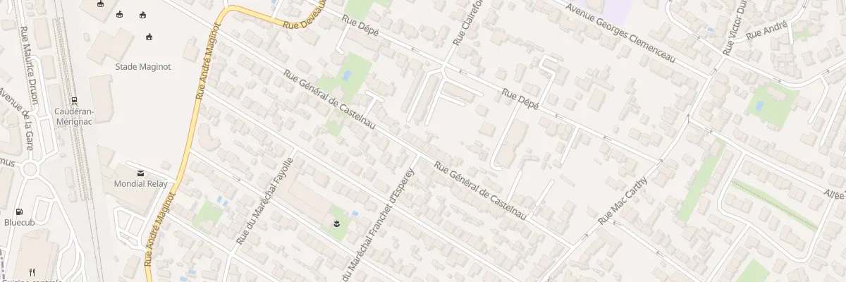 Plan du 49 Rue General Castelnau à Bordeaux