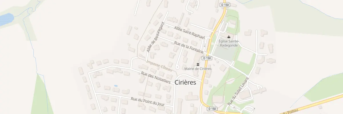Plan du 4 All des Chênes à Cirières