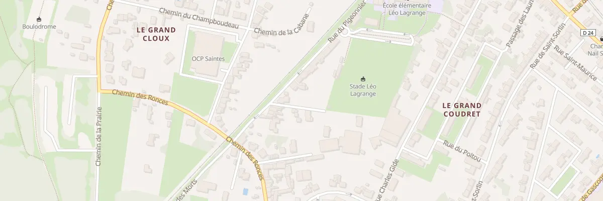 Plan du 47 Rue du Pigeonnier à Saintes