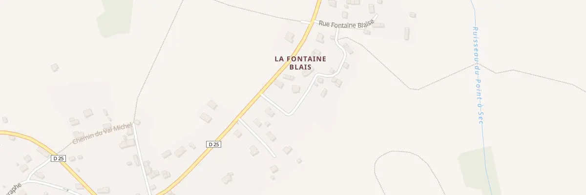 Plan du 2 Rue de la Fontaine Blaise à La Chapelle-Biche