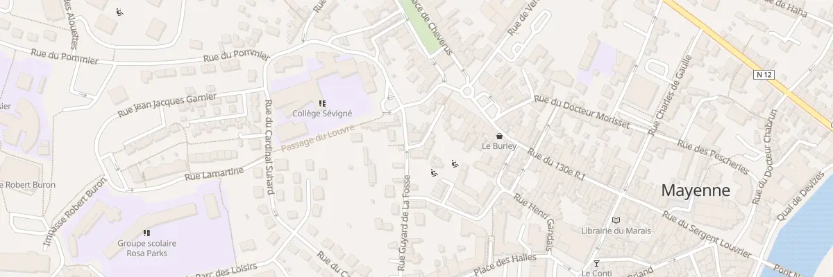 Plan du 10 Rue du Four à Mayenne
