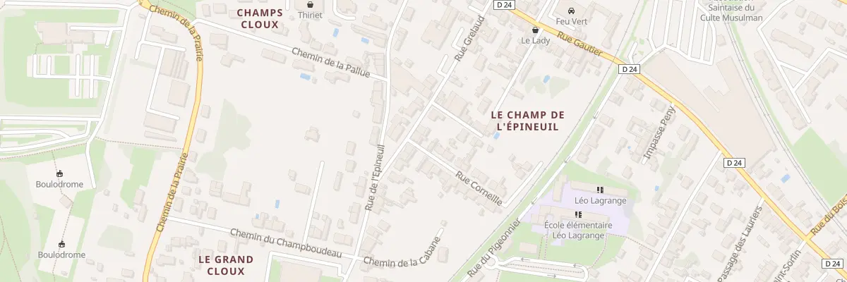 Plan du 15 Rue Grelaud à Saintes