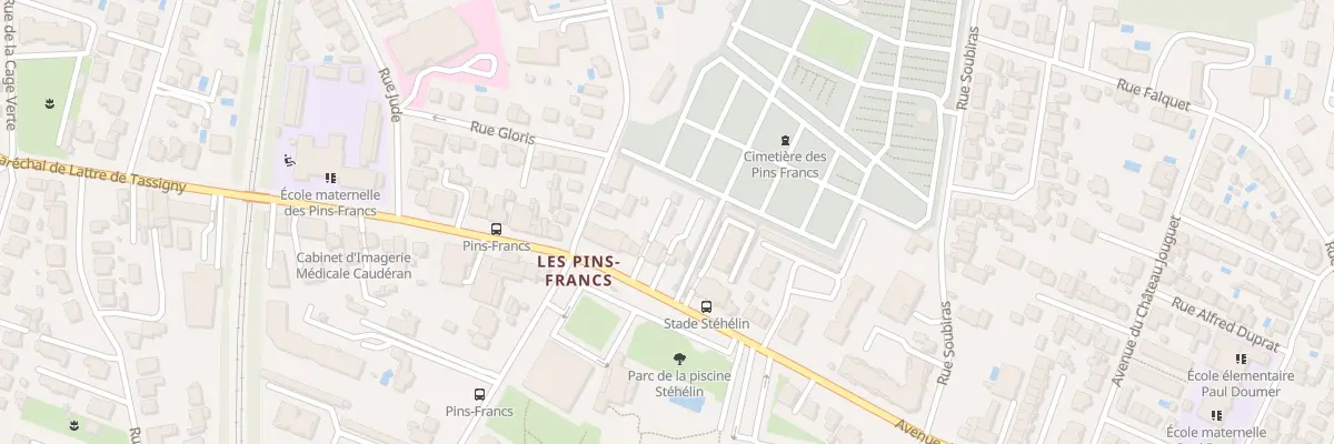 Plan du 329 Av Mal de Lattre de Tassigny à Bordeaux