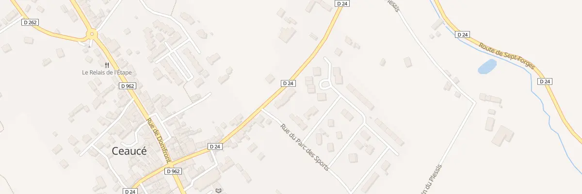 Plan du 24 Rue de Loré à Ceaucé