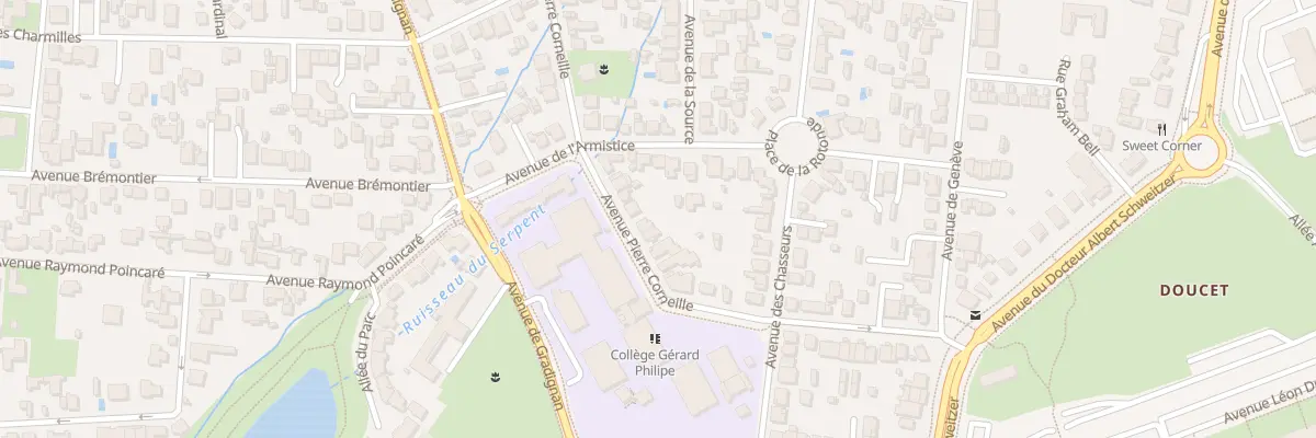 Plan du 57 Av Pierre Corneille à Pessac