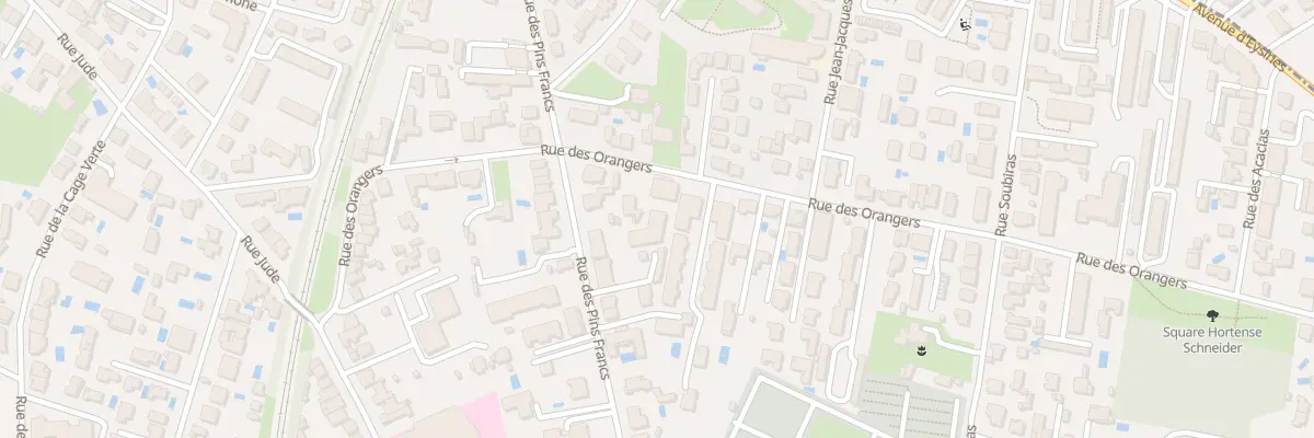 Plan du 156 Rue des Orangers à Bordeaux