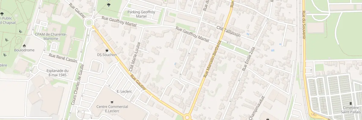 Plan du 38 Rue du Colonel de Faucher à Saintes