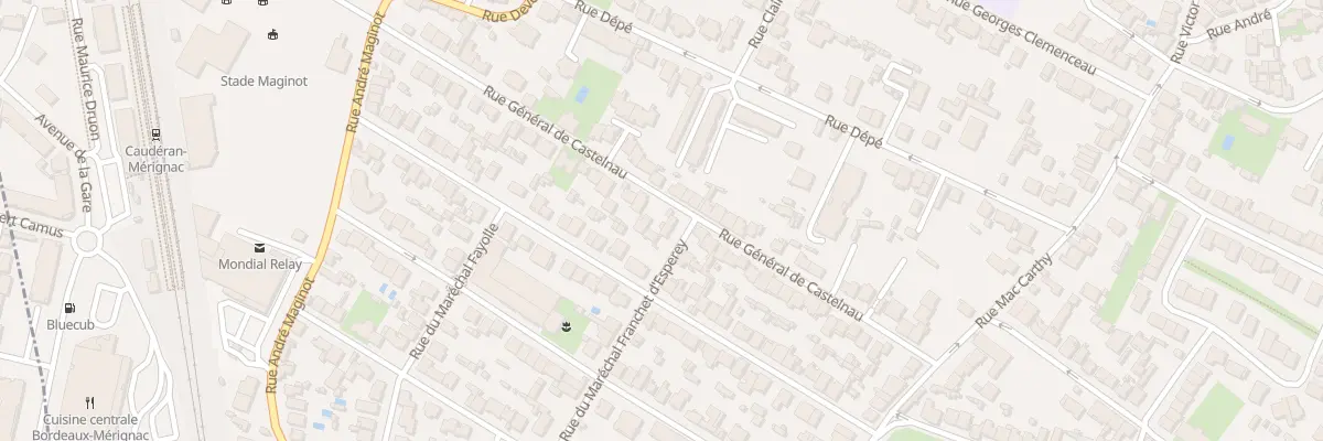 Plan du 42 Rue General Castelnau à Bordeaux