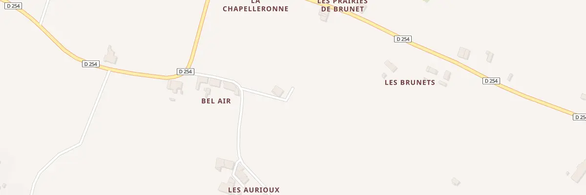 Plan de La Chapelleronne à Anglade