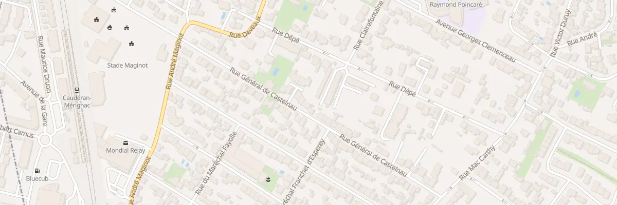 Plan du 57 Rue General Castelnau à Bordeaux