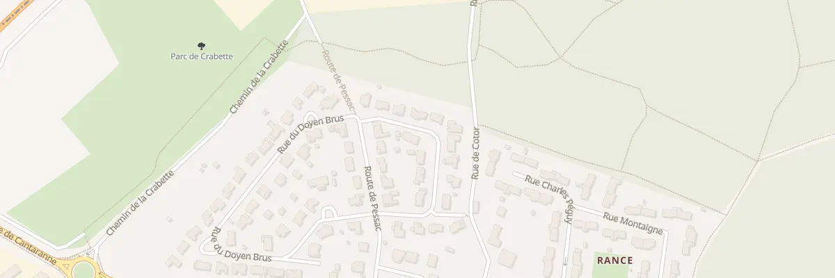 Plan du 10 Rue Marie Curie à Gradignan