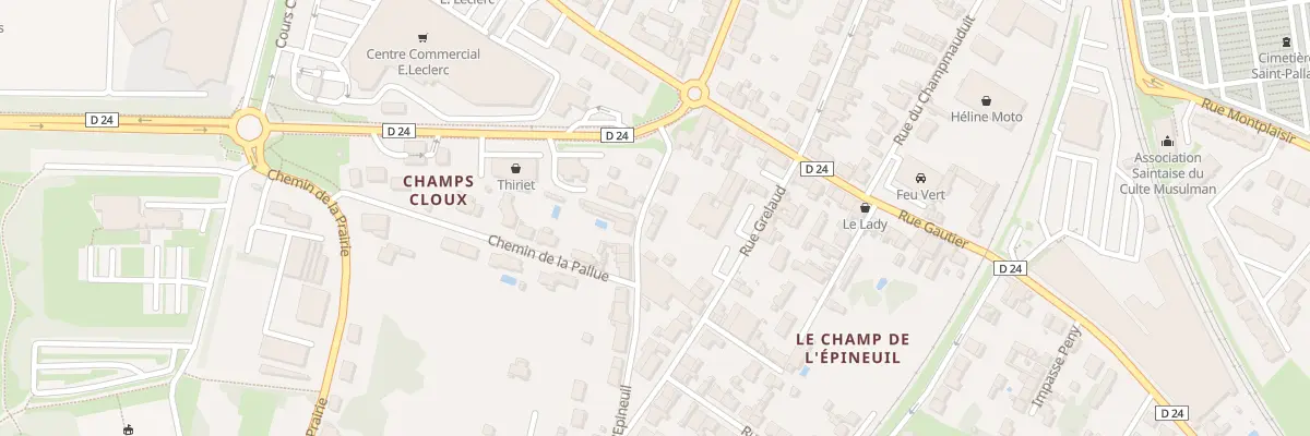 Plan du 7 Rue de l’Epineuil à Saintes