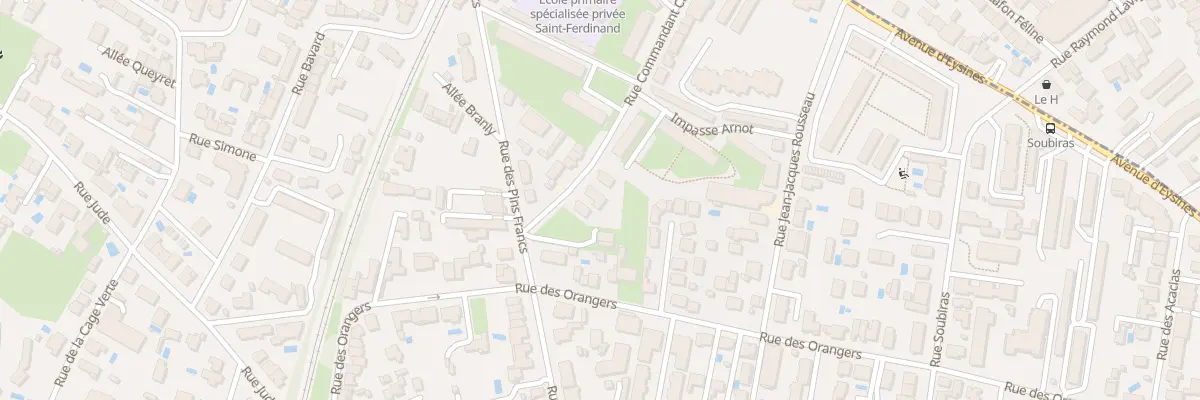 Plan du 7 Rue Commandant Charcot Caud à Bordeaux