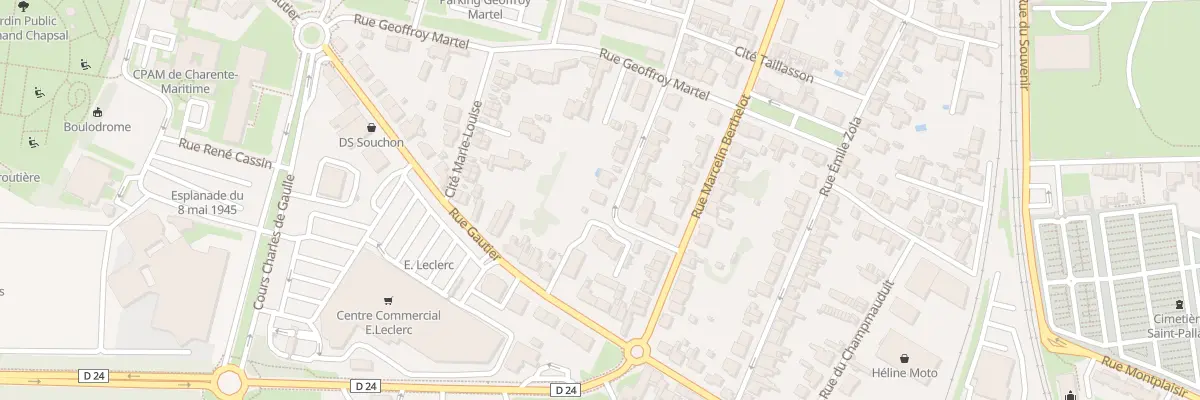 Plan du 42 Rue du Colonel de Faucher à Saintes