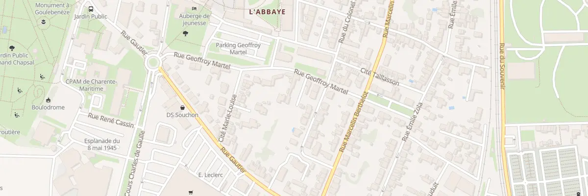 Plan du 19 Rue Geoffroy Martel à Saintes