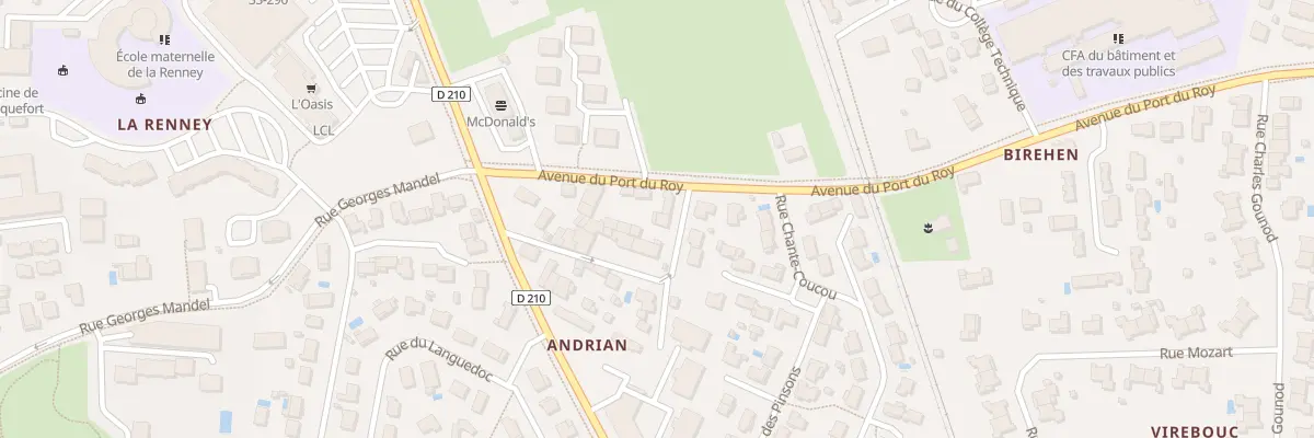 Plan du 16 Rue d’Andrian à Blanquefort