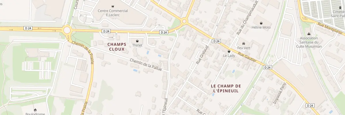 Plan du 9 Rue de l’Epineuil à Saintes