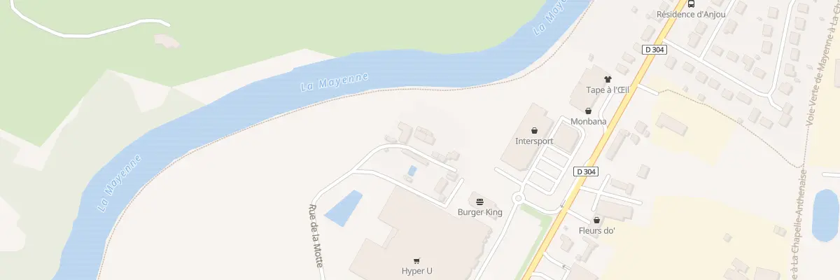 Plan du 415 Rue de la Motte à Mayenne