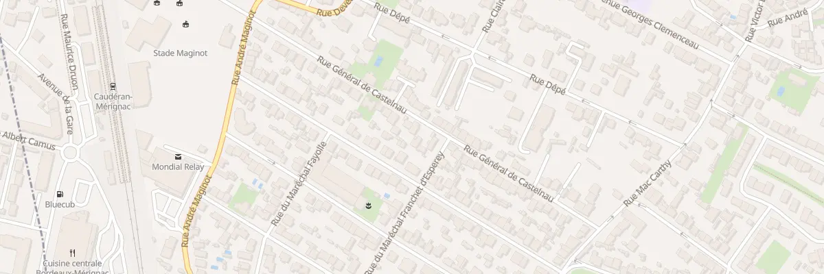 Plan du 46 Rue General Castelnau à Bordeaux