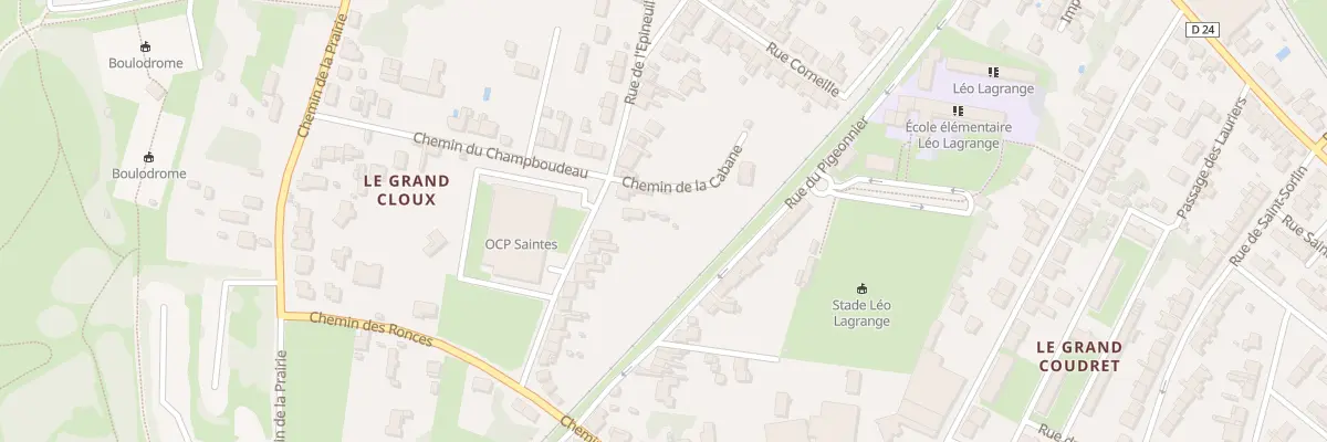 Plan du 41 Rue de l’Epineuil à Saintes