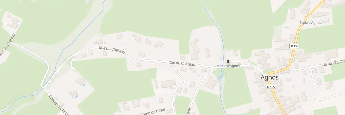 Plan du 14 Rue du Chateau à Agnos