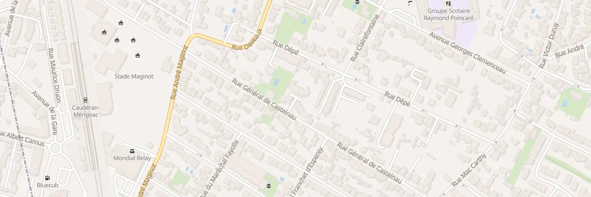Plan du 69 Rue General Castelnau à Bordeaux