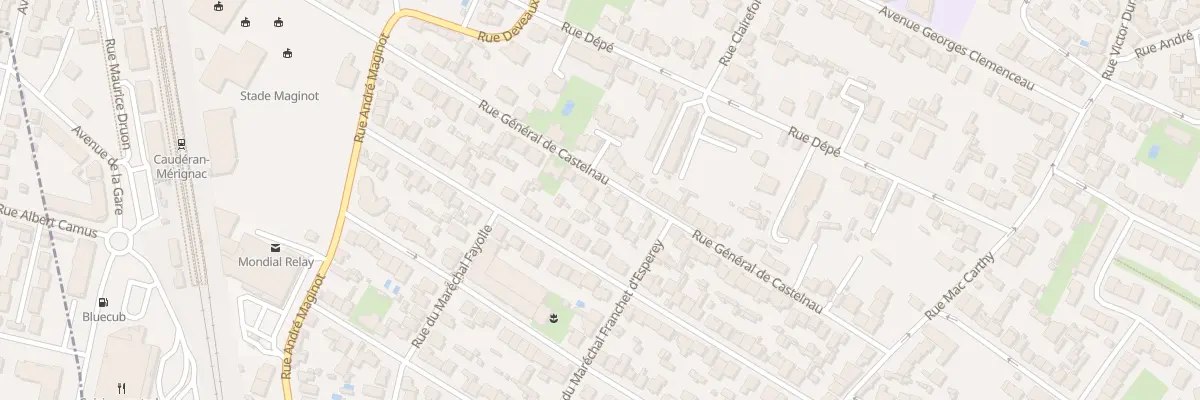 Plan du 50 Rue General Castelnau à Bordeaux