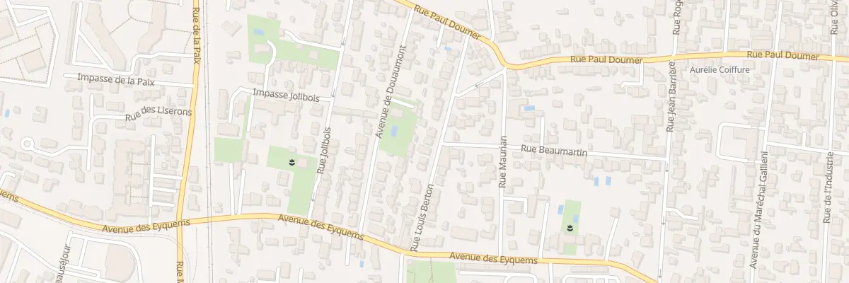 Plan du 25 Rue Louis Berton à Mérignac
